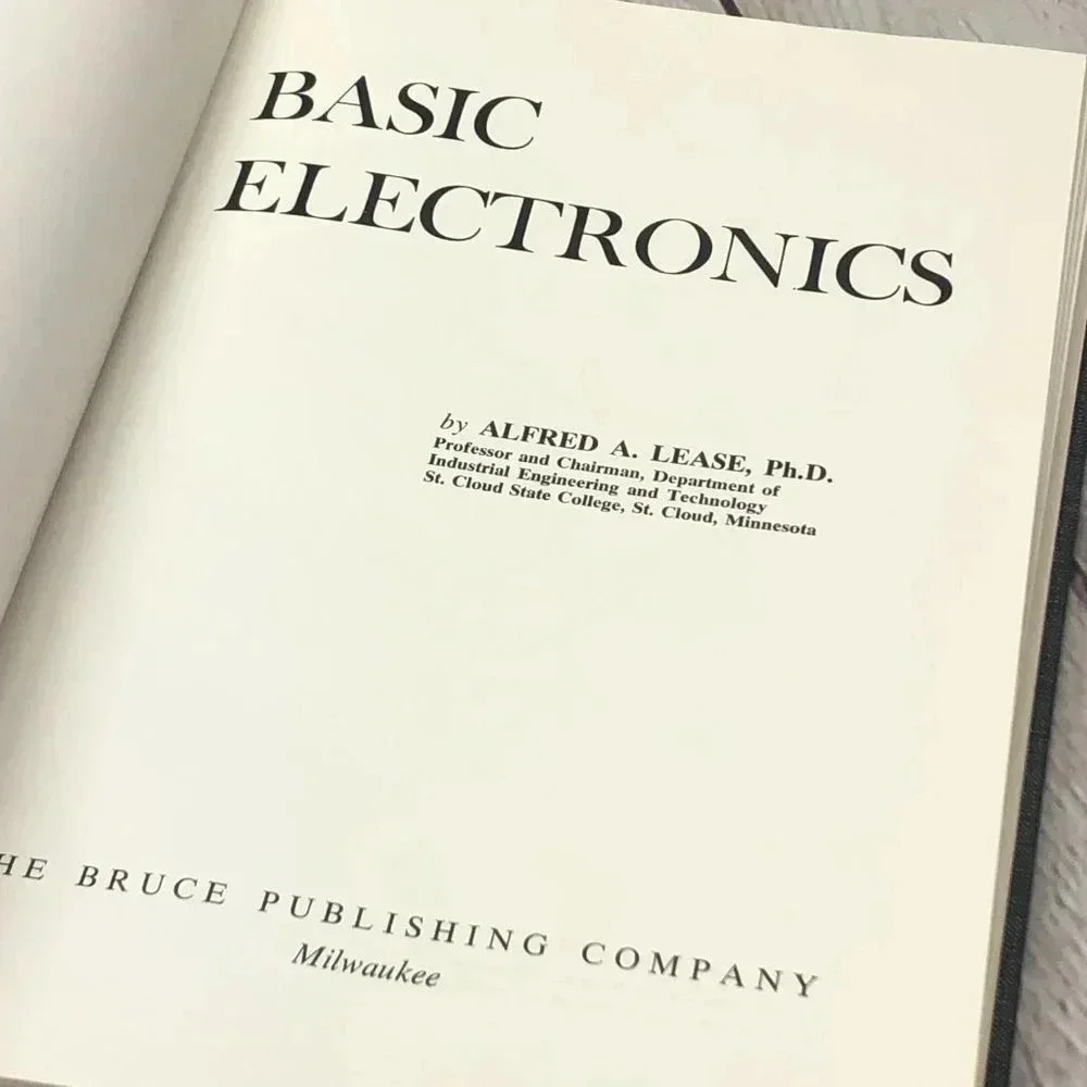1965 vintage textbook BASIC ELECTRONICS collegiate